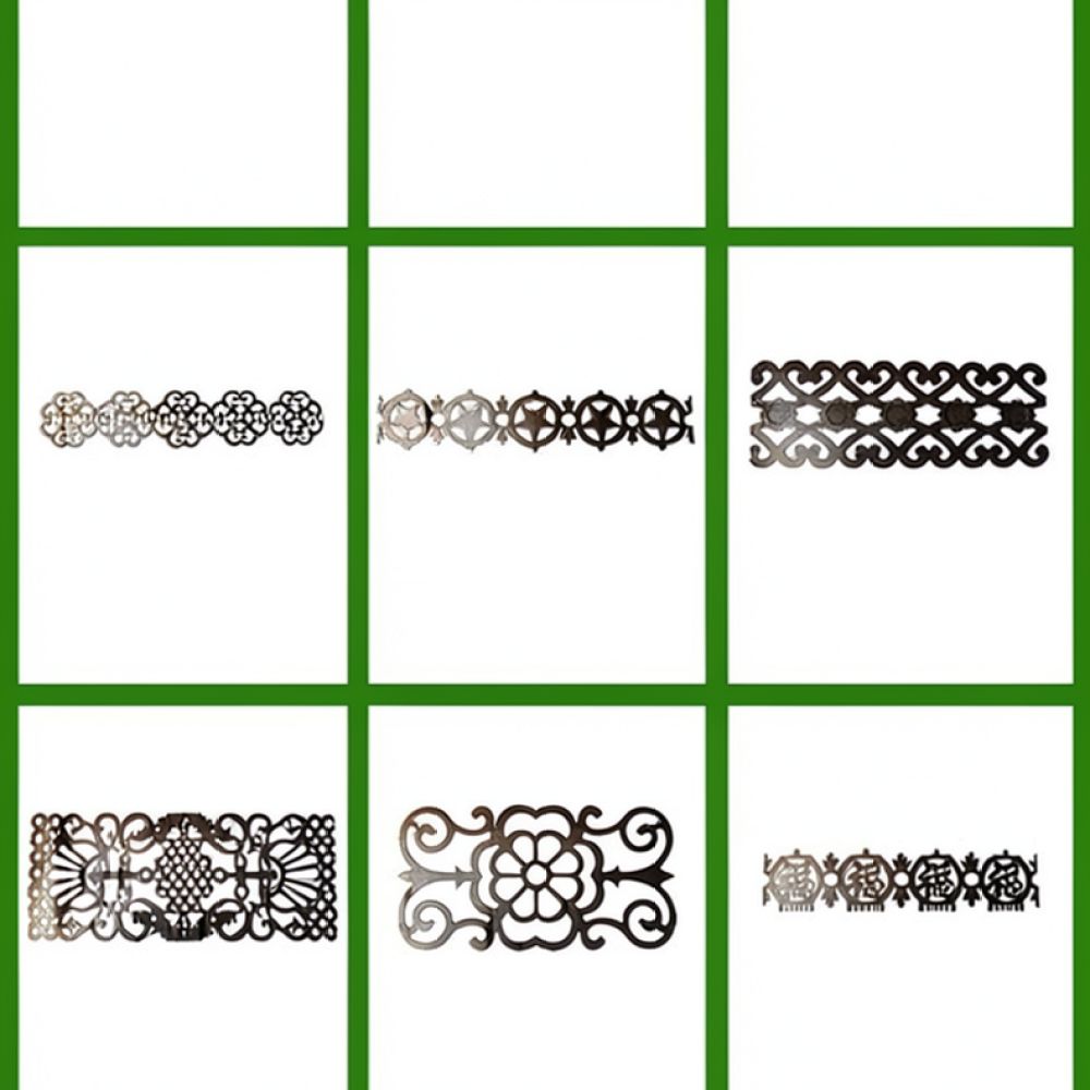Home Improvement Fence - Pannello ornamentale in ferro battuto per