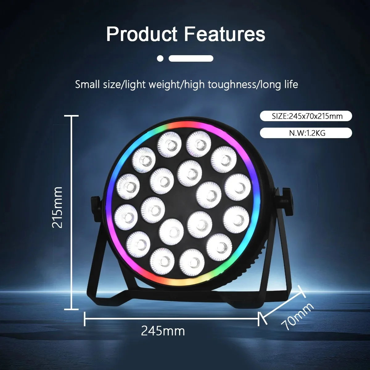 Led Strip Lights - Fari LED Par 4in1 RGBW da