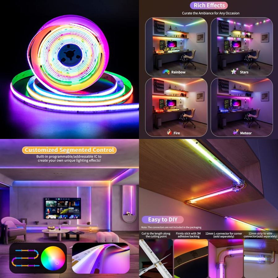 Striscia LED RGB Smart IC COB  - Led Strip Lights recensione e prezzo