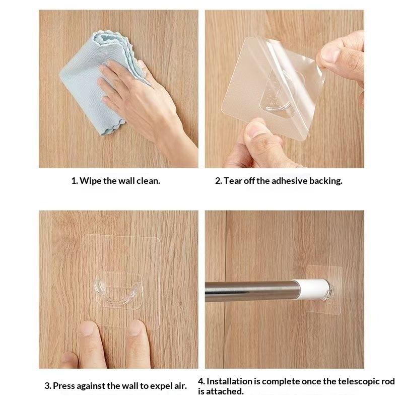 N$ 4 supporti trasparenti ades - Curtain Rods recensione e prezzo