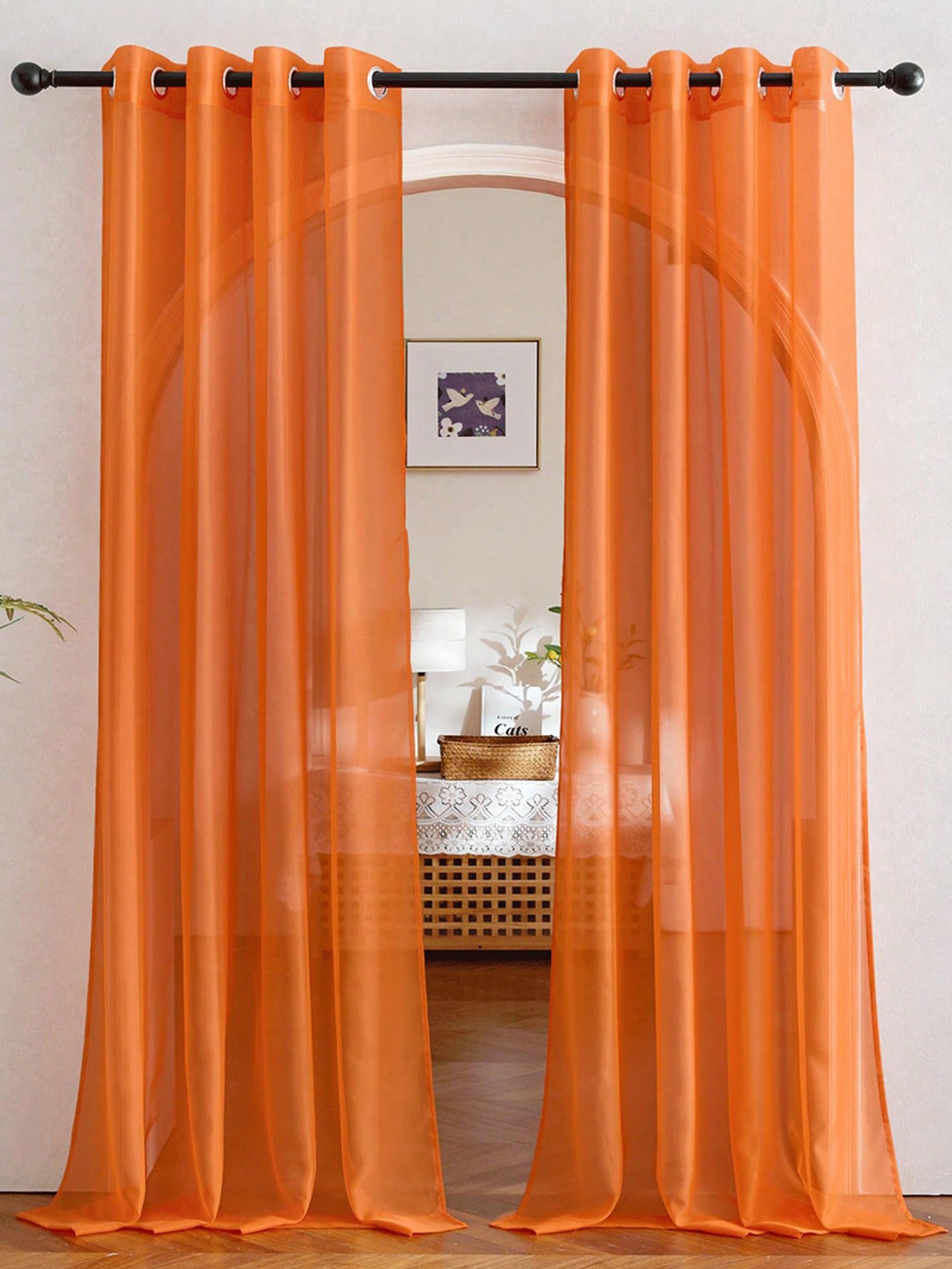 1 pz Elegante Tenda in Organza - Curtain Rods recensione e prezzo